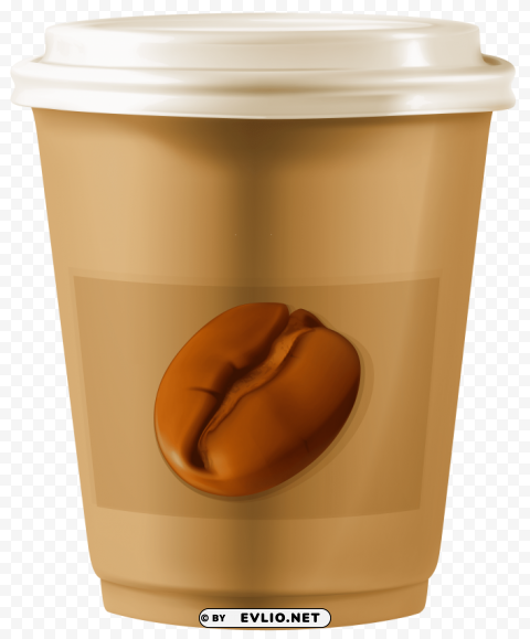 brown coffee cup PNG no background free