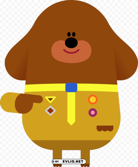 duggee pointing at himself Clear PNG image