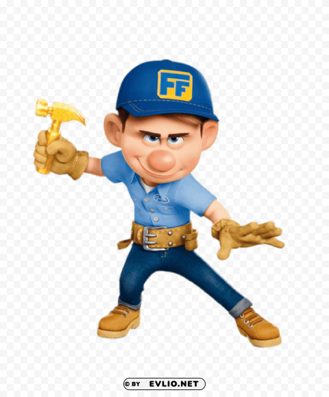fix it felix ready for action Clear PNG graphics free