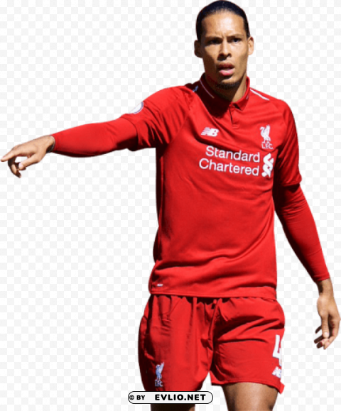 Virgil Van Dijk Transparent Background Isolation In PNG Format