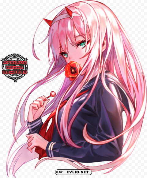 zero two render PNG Image Isolated with Transparent Clarity