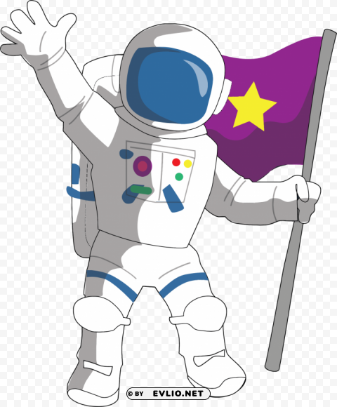 astronaut Isolated Element in Transparent PNG