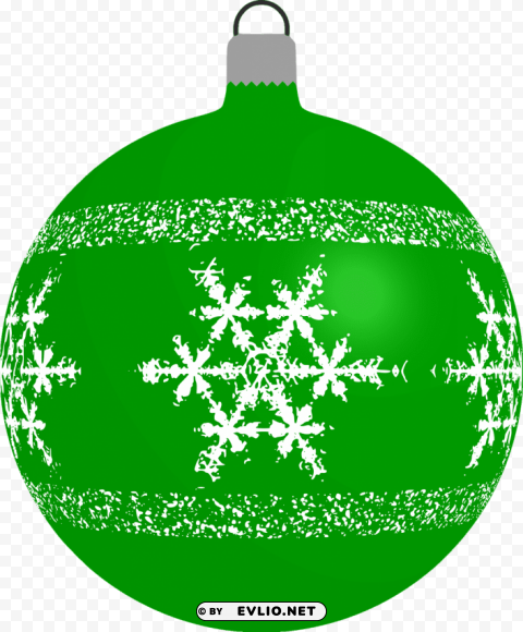 christmas single balls ornaments green Isolated Graphic Element in HighResolution PNG