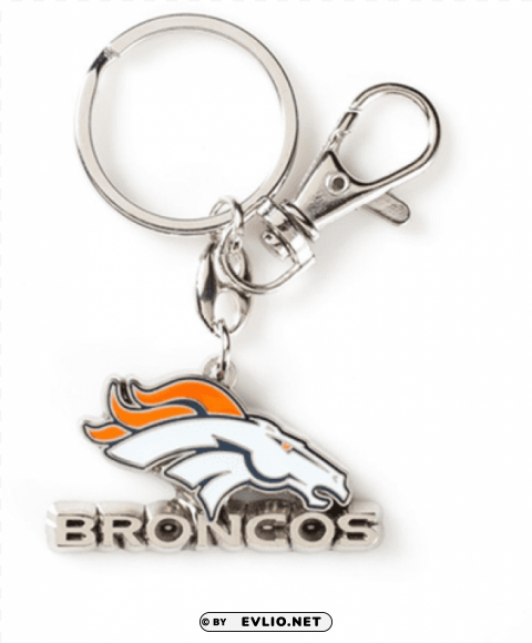 denver broncos heavyweight logo key chain key ring PNG images with transparent overlay
