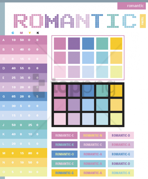 romantic colors PNG Image with Isolated Transparency