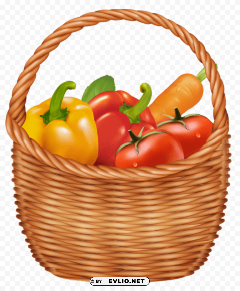 Vegetables Basketpicture PNG Without Watermark Free