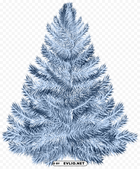 blue pine tree PNG for digital art