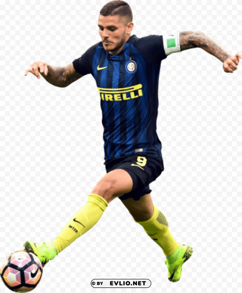 Download mauro icardi Clear Background Isolated PNG Graphic png images background ID bc398de0