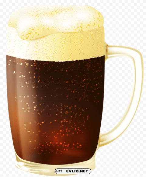 mug of dark beer vector PNG graphics with alpha channel pack