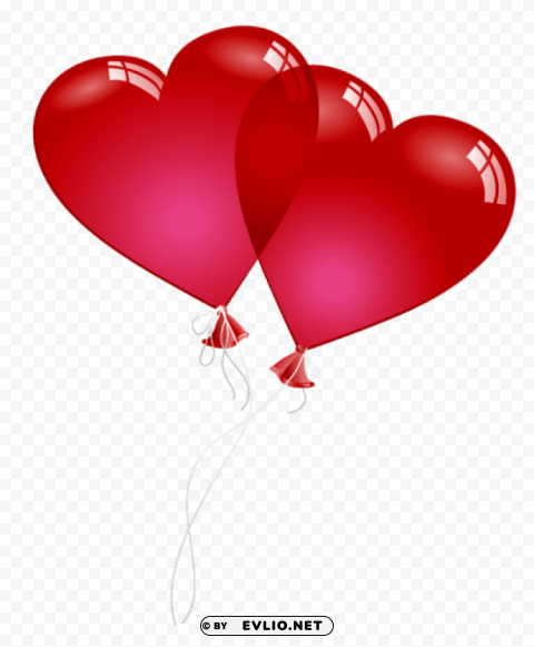 red valentine heart baloonspicture Free transparent PNG