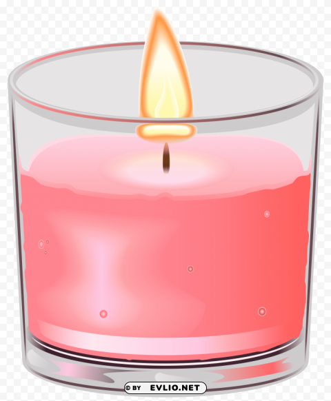 candle in cup PNG Image with Transparent Background Isolation