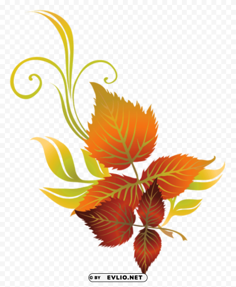 fall leaves decopicture High-quality transparent PNG images comprehensive set