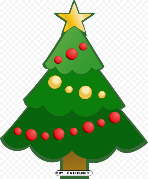 simple christmas tree Free PNG images with alpha channel set