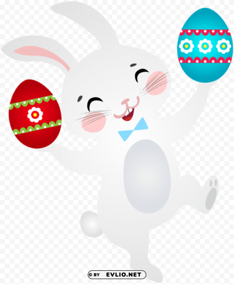 white easter bunny HighQuality Transparent PNG Element