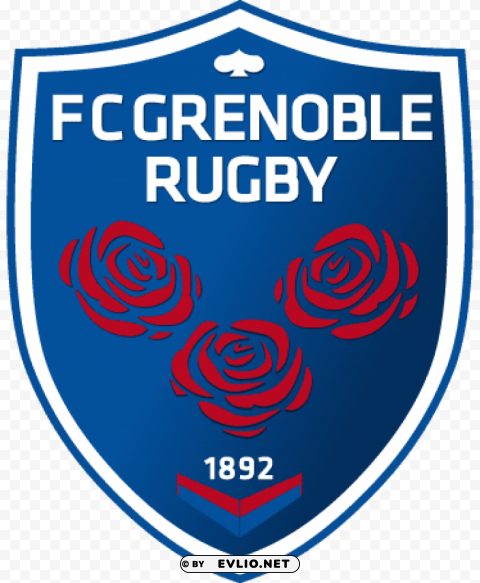 fc grenoble rugby logo Isolated Graphic with Transparent Background PNG