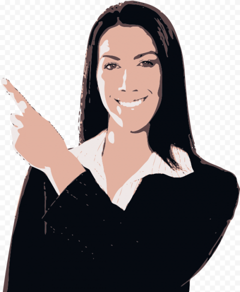 free women pointing left images transparent - stock photography PNG files with no background assortment
