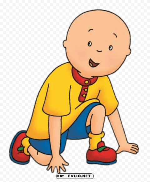 caillou ready to sprint PNG files with transparent backdrop