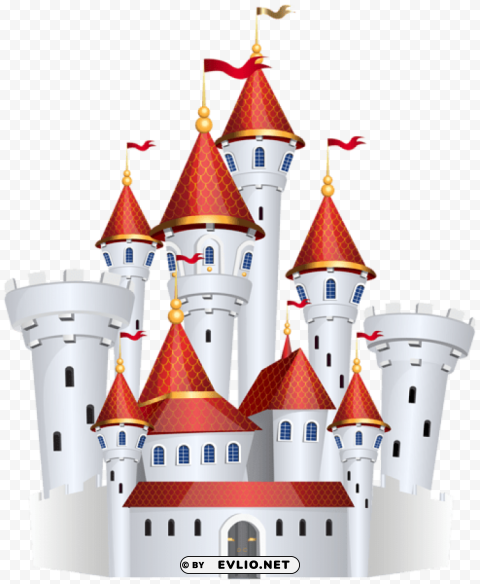 castle Isolated Artwork on HighQuality Transparent PNG clipart png photo - 4fec48ae