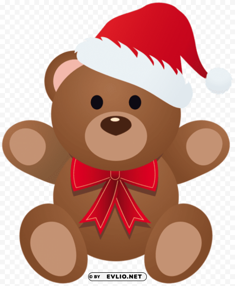 Christmas Teddy PNG No Watermark