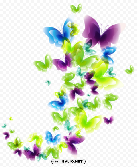 deco butterfliespicture Free transparent background PNG clipart png photo - ff6b67c4