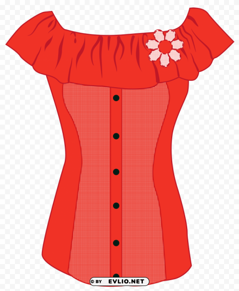 female red top PNG images with transparent canvas compilation