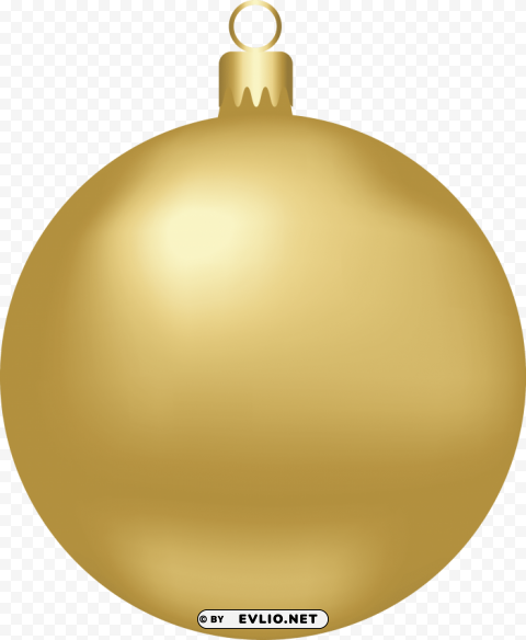 gold christmas ornament PNG images with transparent layering