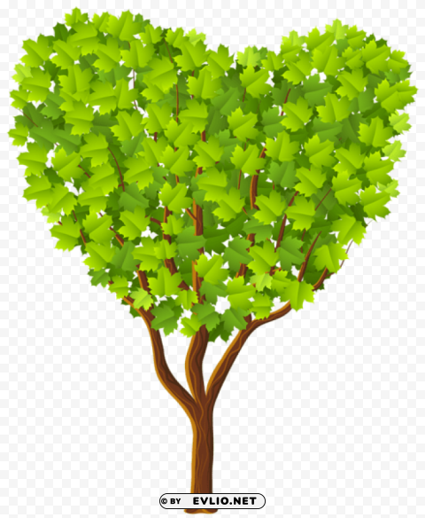 green heart tree Free PNG images with alpha transparency