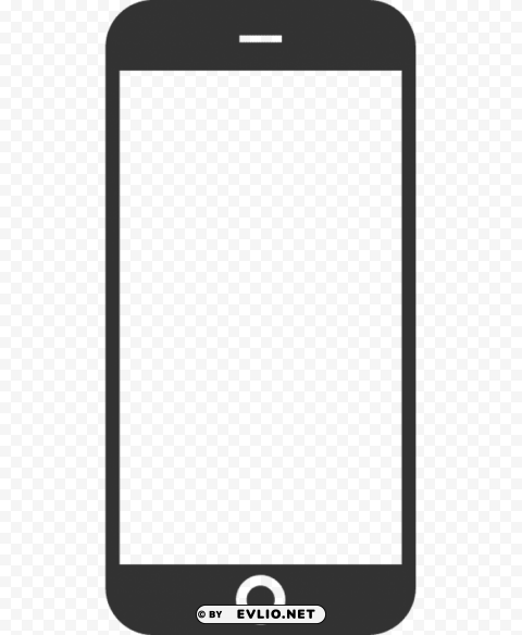 Transparent Background PNG of iphone black and white s Transparent PNG Object Isolation - Image ID ef82518a