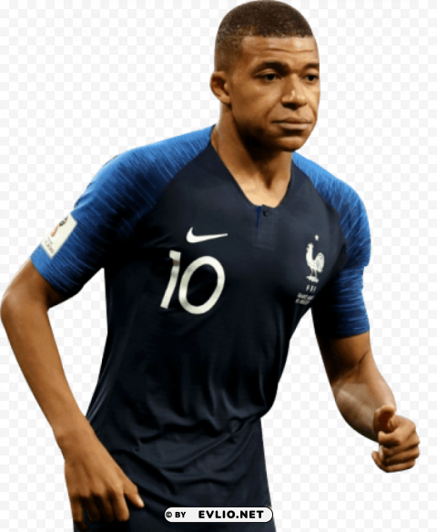 kylian mbappé Clean Background Isolated PNG Character