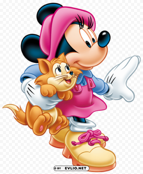 minnie mouse with kitten clip-art High-resolution transparent PNG images clipart png photo - 0e1efb18