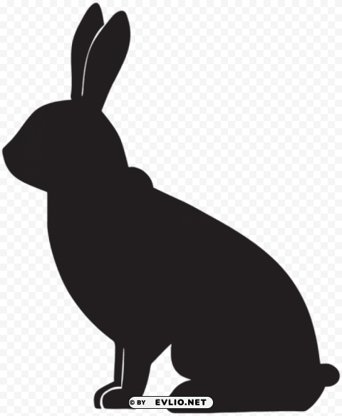 rabbit silhouette PNG files with no background bundle