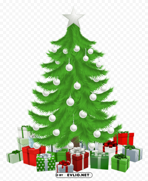 transparent christmas tree with spicture PNG images with alpha transparency layer