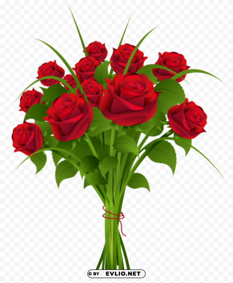 PNG image of transparent rose bouqet red PNG files with clear backdrop collection with a clear background - Image ID 1fc71878