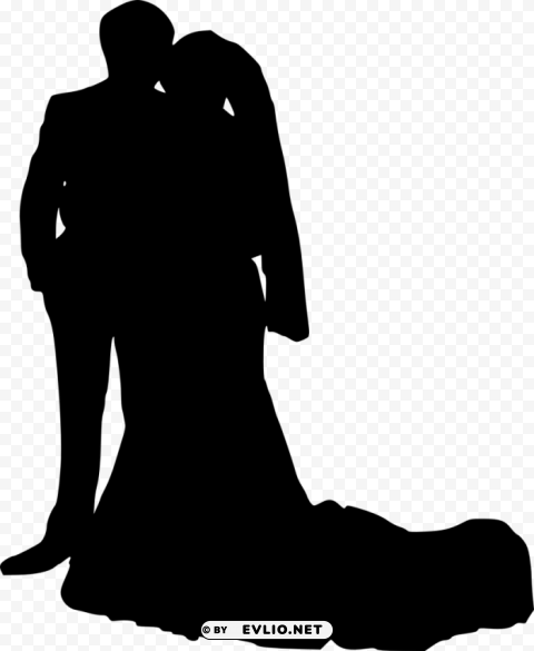 bride and groom silhouette Free PNG images with alpha transparency comprehensive compilation