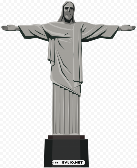 christ the redeemer statue HighQuality PNG Isolated on Transparent Background