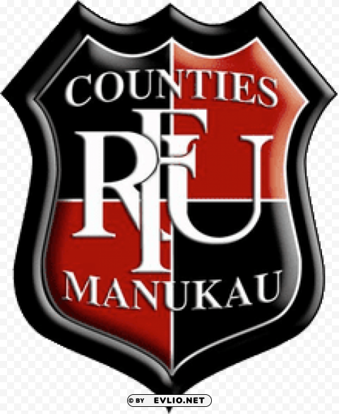 counties manukau rugby logo PNG with clear overlay