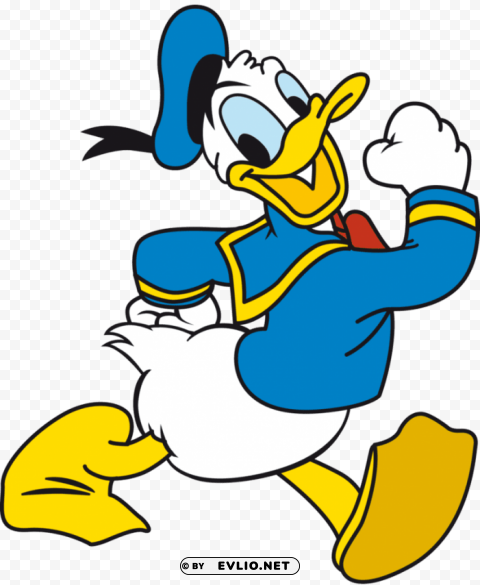 donald duck happy Transparent PNG Artwork with Isolated Subject