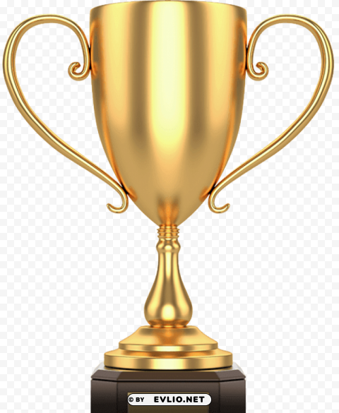 gold cup trophy Clear Background PNG Isolated Item