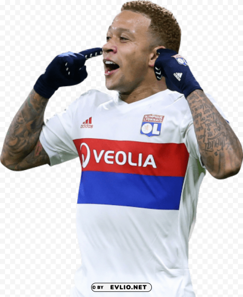 memphis depay Isolated Artwork with Clear Background in PNG