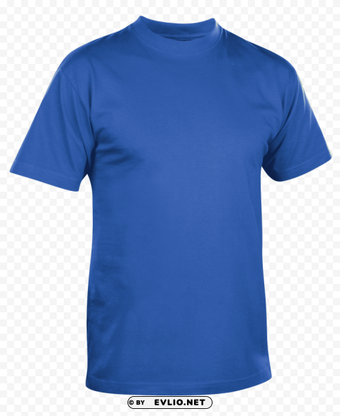 Blue T-shirt PNG Graphic Isolated With Clarity