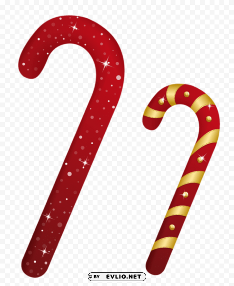 Christmas Candy Canes Transparent Pics