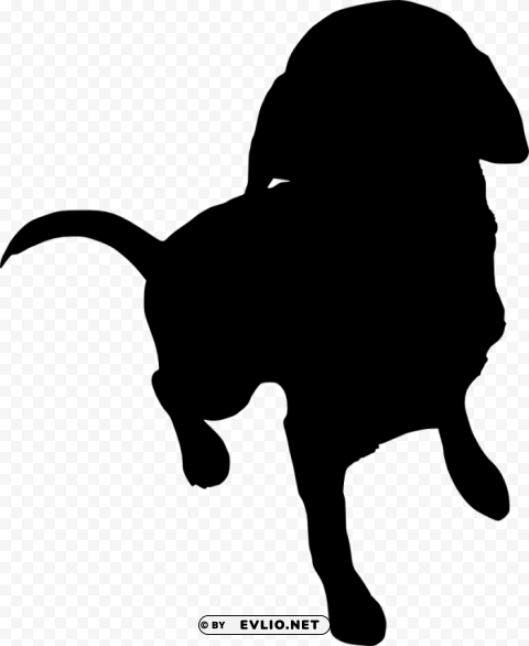dog silhouette PNG for business use