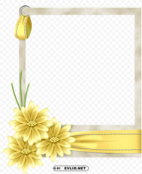 flo-frame-yellow PNG images with high transparency