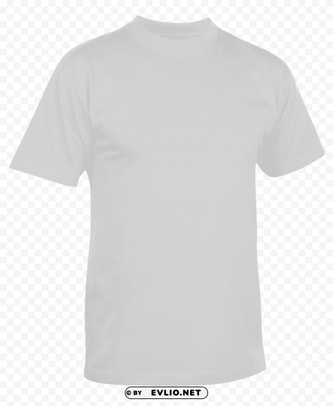white t-shirt Isolated PNG Element with Clear Transparency