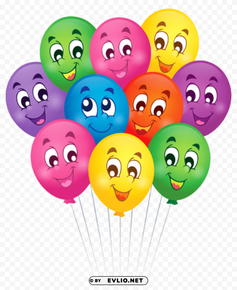 balloons with faces cartoonpicture PNG images with cutout