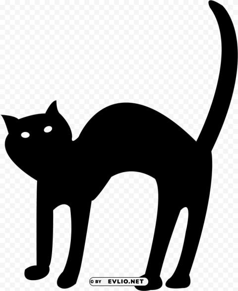 cartoon halloween black cat PNG pictures with no backdrop needed
