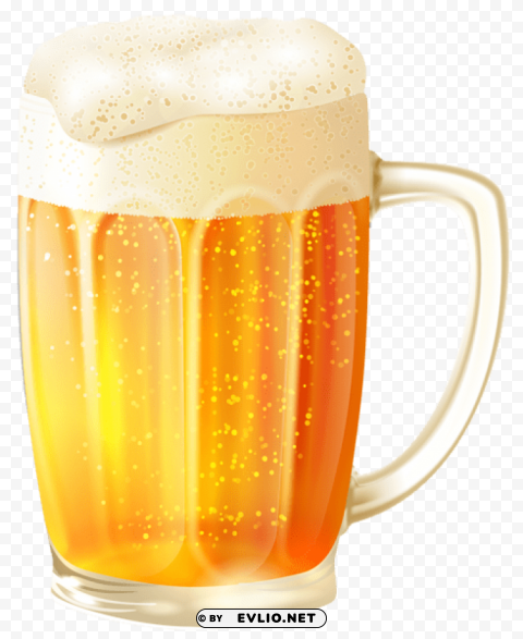 mug with beer vector PNG Graphic with Isolated Clarity