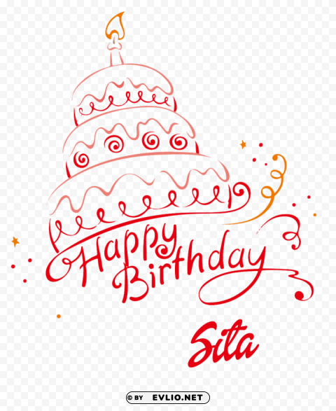 sita happy birthday name HighQuality Transparent PNG Isolation
