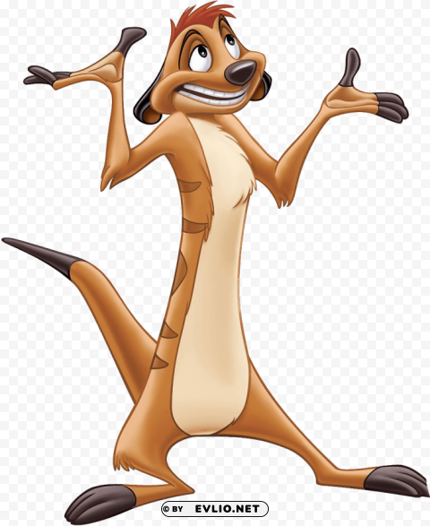 the lion king timon Clear Background Isolation in PNG Format clipart png photo - 00d27c55