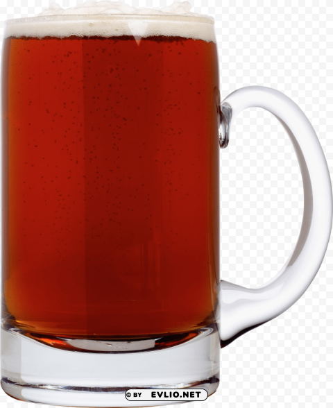 dark beer in glass PNG images for editing